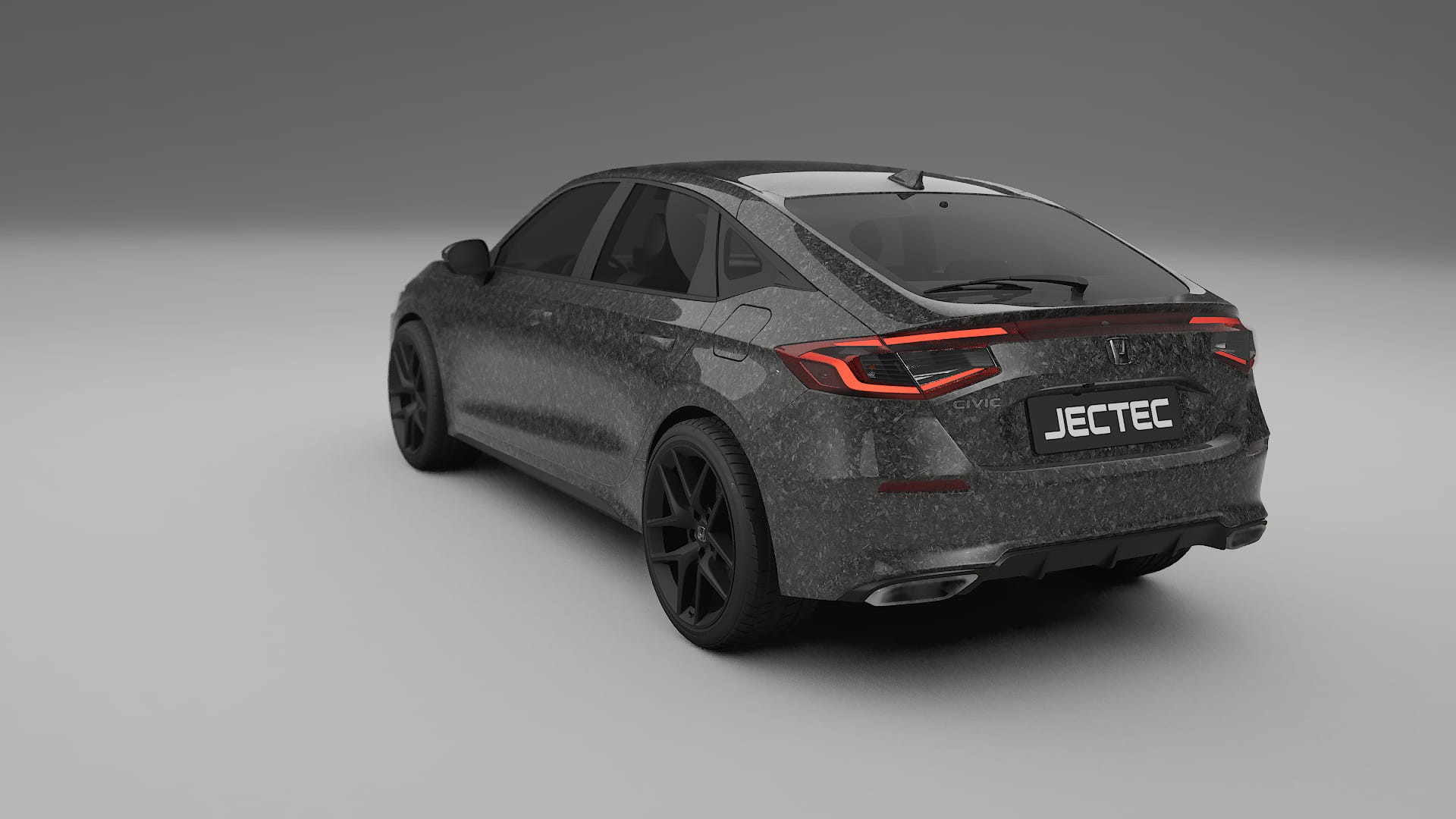 Honda Civic hatchback TPU Lackskyddsfilm | FORGED S Färgskiftande PPF – Komplett Förskuret Kit