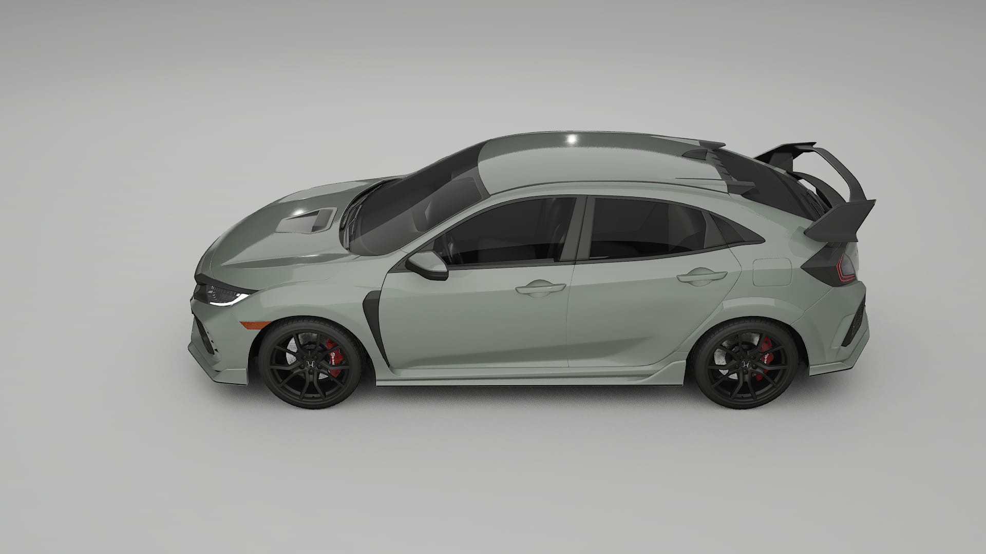 Honda Civic Type R TPU Lackskyddsfilm | SLATE Färgskiftande PPF – Komplett Förskuret Kit