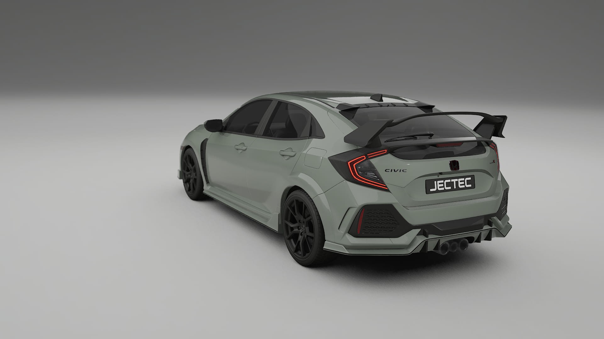 Honda Civic Type R TPU Lackskyddsfilm | SLATE Färgskiftande PPF – Komplett Förskuret Kit