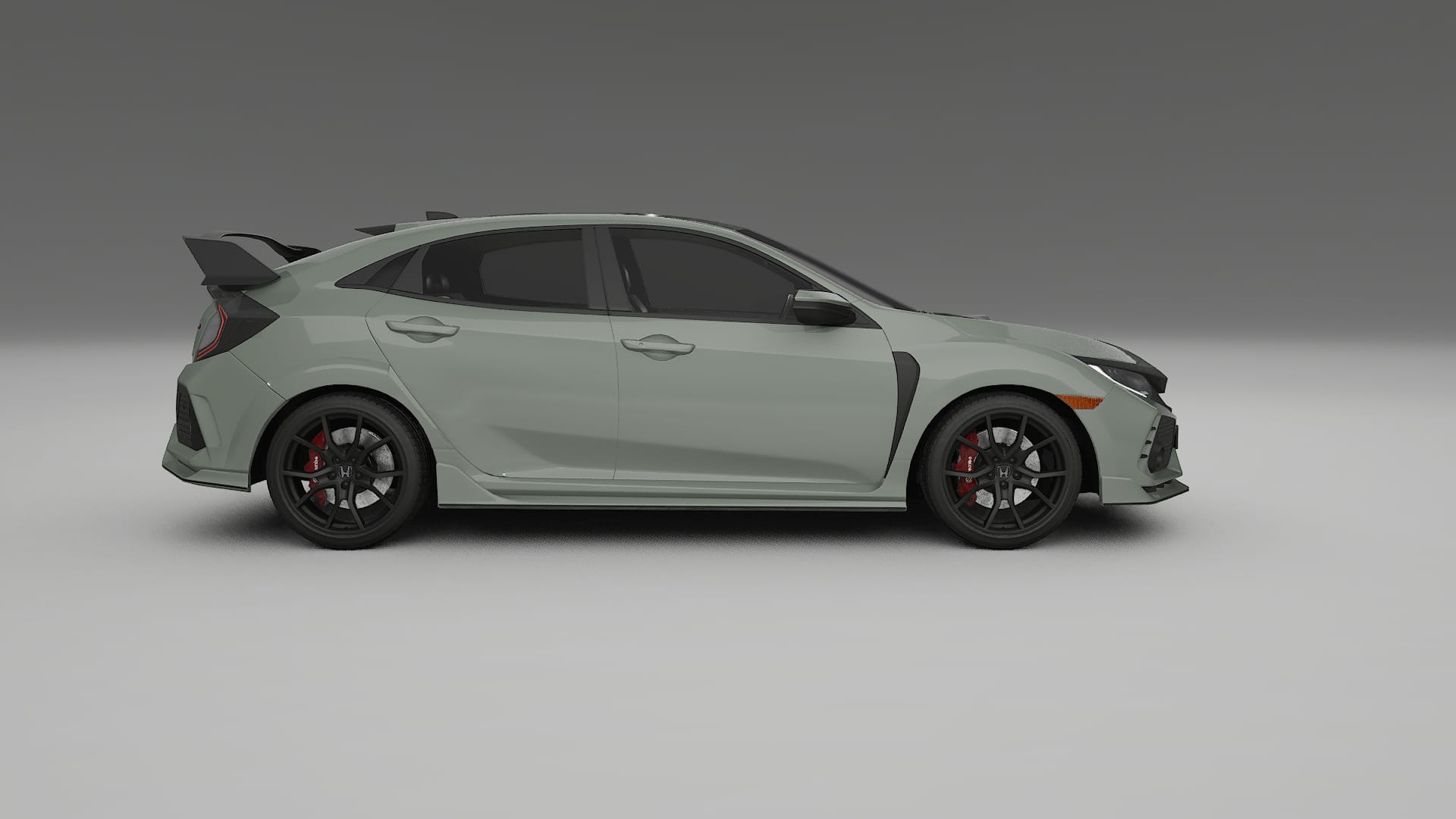 Honda Civic Type R TPU Lackskyddsfilm | SLATE Färgskiftande PPF – Komplett Förskuret Kit