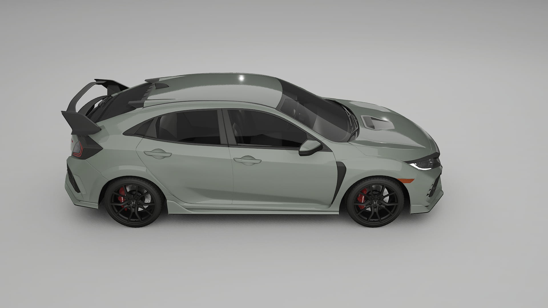 Honda Civic Type R TPU Lackskyddsfilm | SLATE Färgskiftande PPF – Komplett Förskuret Kit