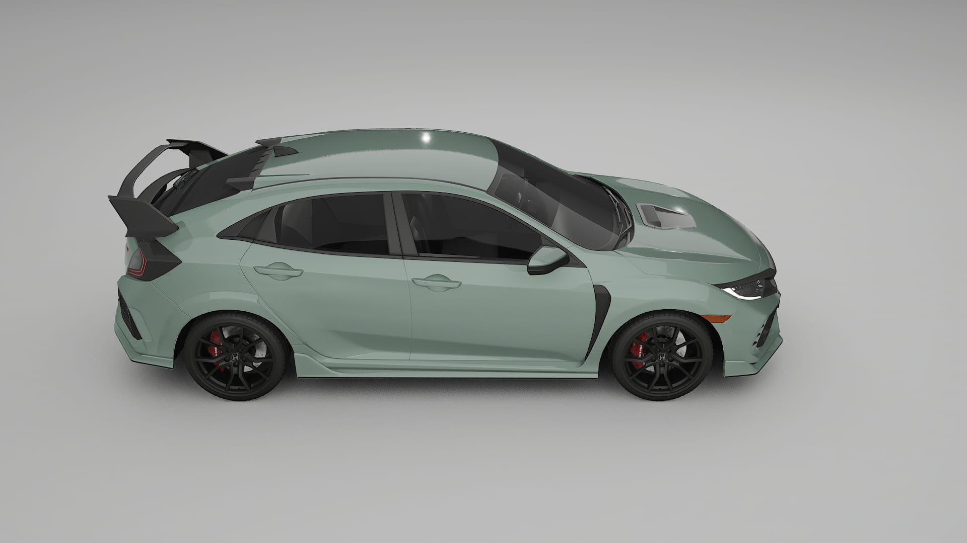 Honda Civic Type R TPU Lackskyddsfilm | CINDER Färgskiftande PPF – Komplett Förskuret Kit