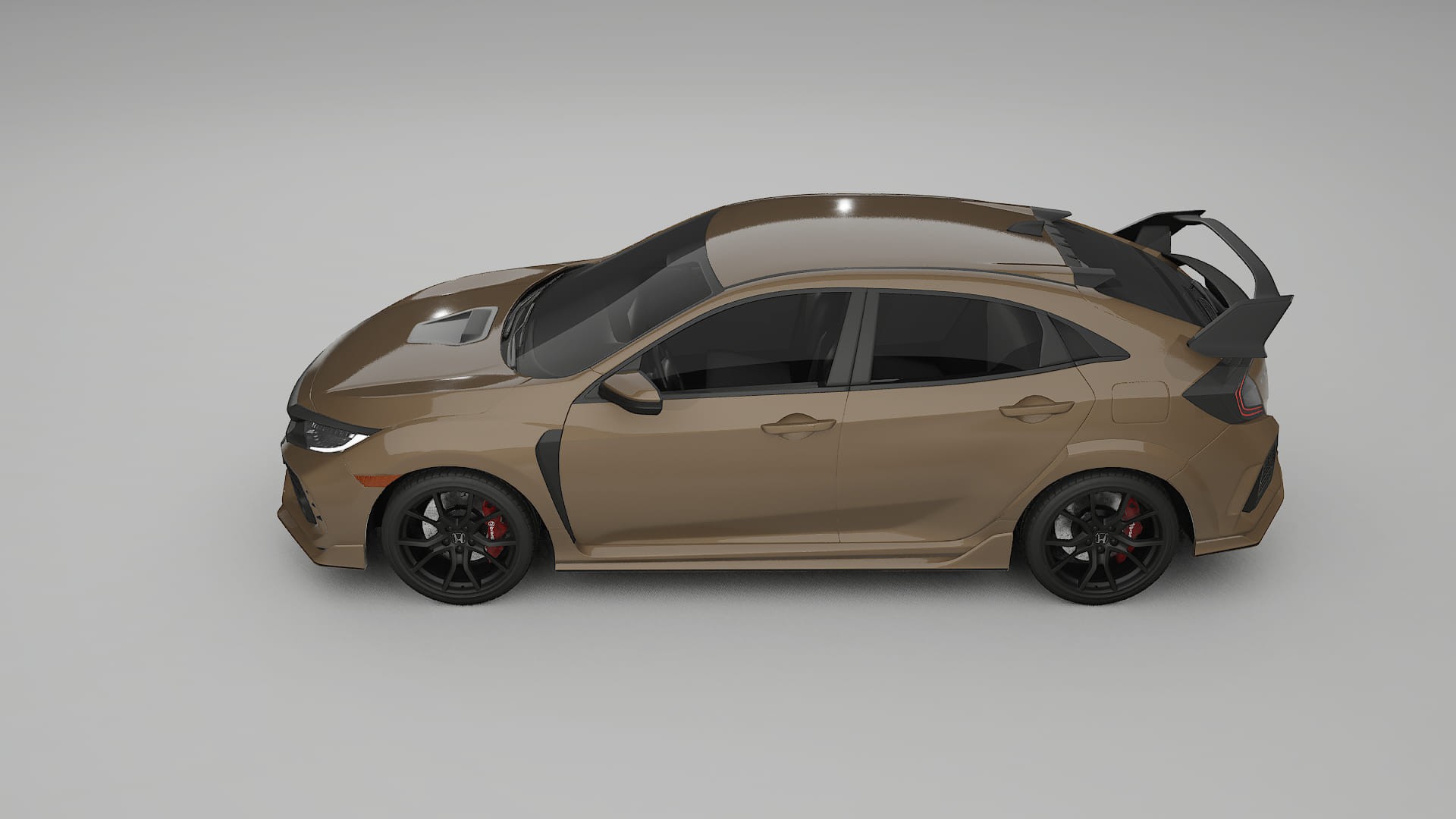 Honda Civic Type R TPU Lackskyddsfilm | SAHARA Färgskiftande PPF – Komplett Förskuret Kit