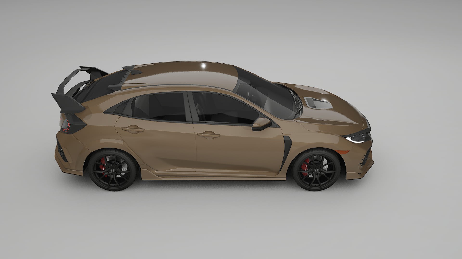 Honda Civic Type R TPU Lackskyddsfilm | SAHARA Färgskiftande PPF – Komplett Förskuret Kit