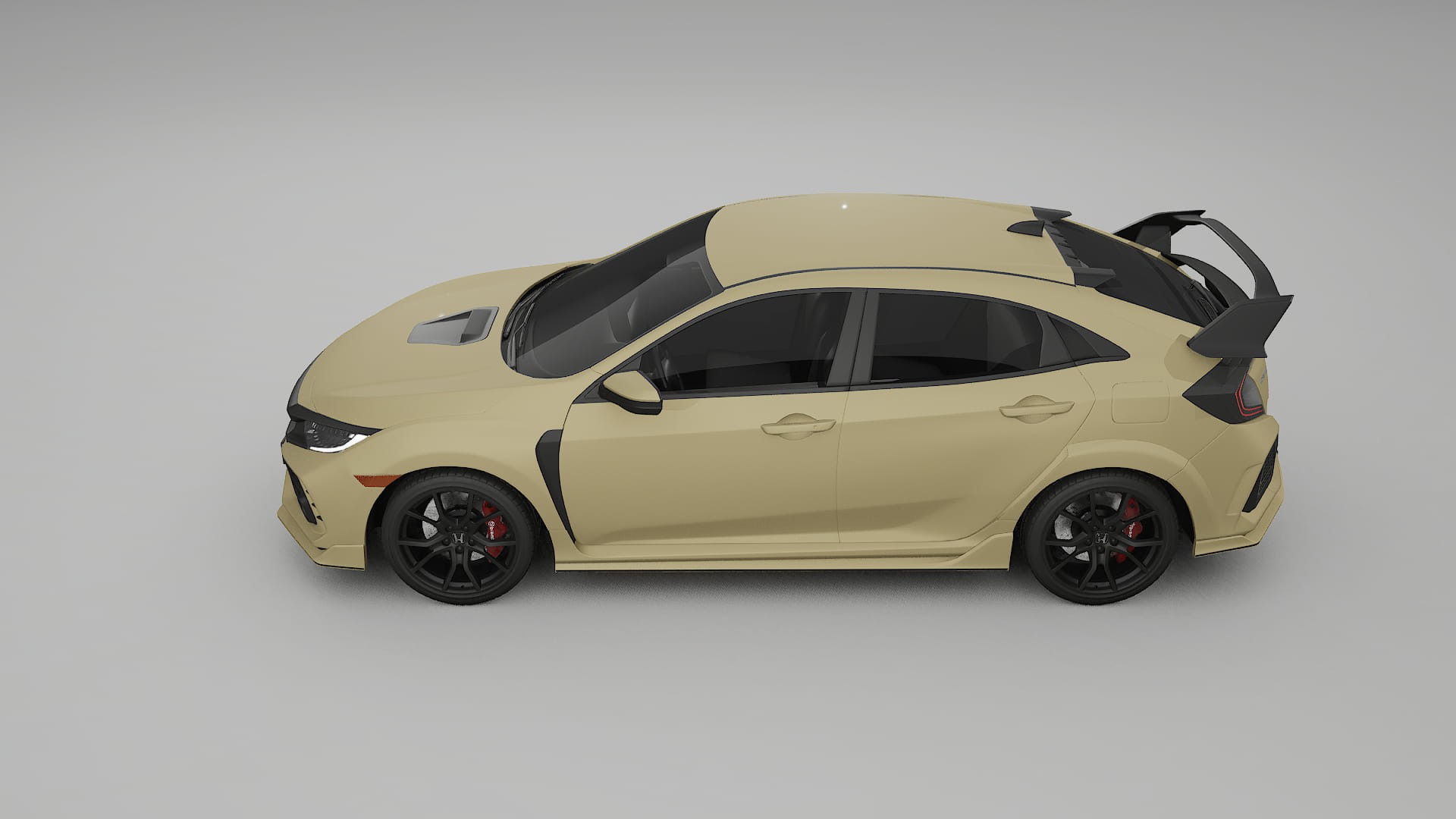 Honda Civic Type R TPU Lackskyddsfilm | SAND Färgskiftande PPF – Komplett Förskuret Kit