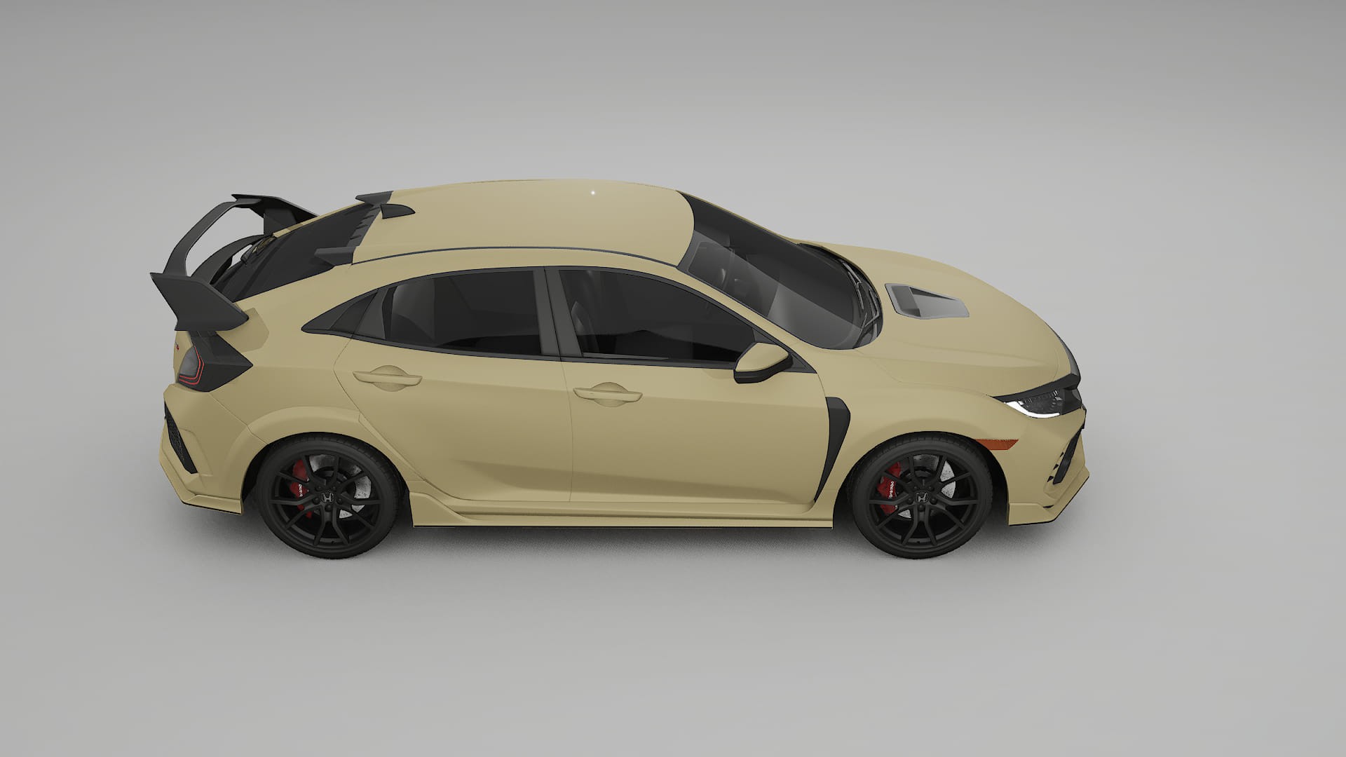 Honda Civic Type R TPU Lackskyddsfilm | SAND Färgskiftande PPF – Komplett Förskuret Kit