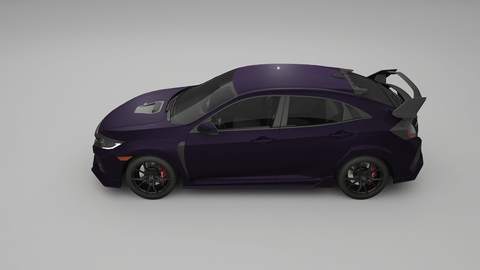 Honda Civic Type R TPU Lackskyddsfilm | VIOLET Färgskiftande PPF – Komplett Förskuret Kit