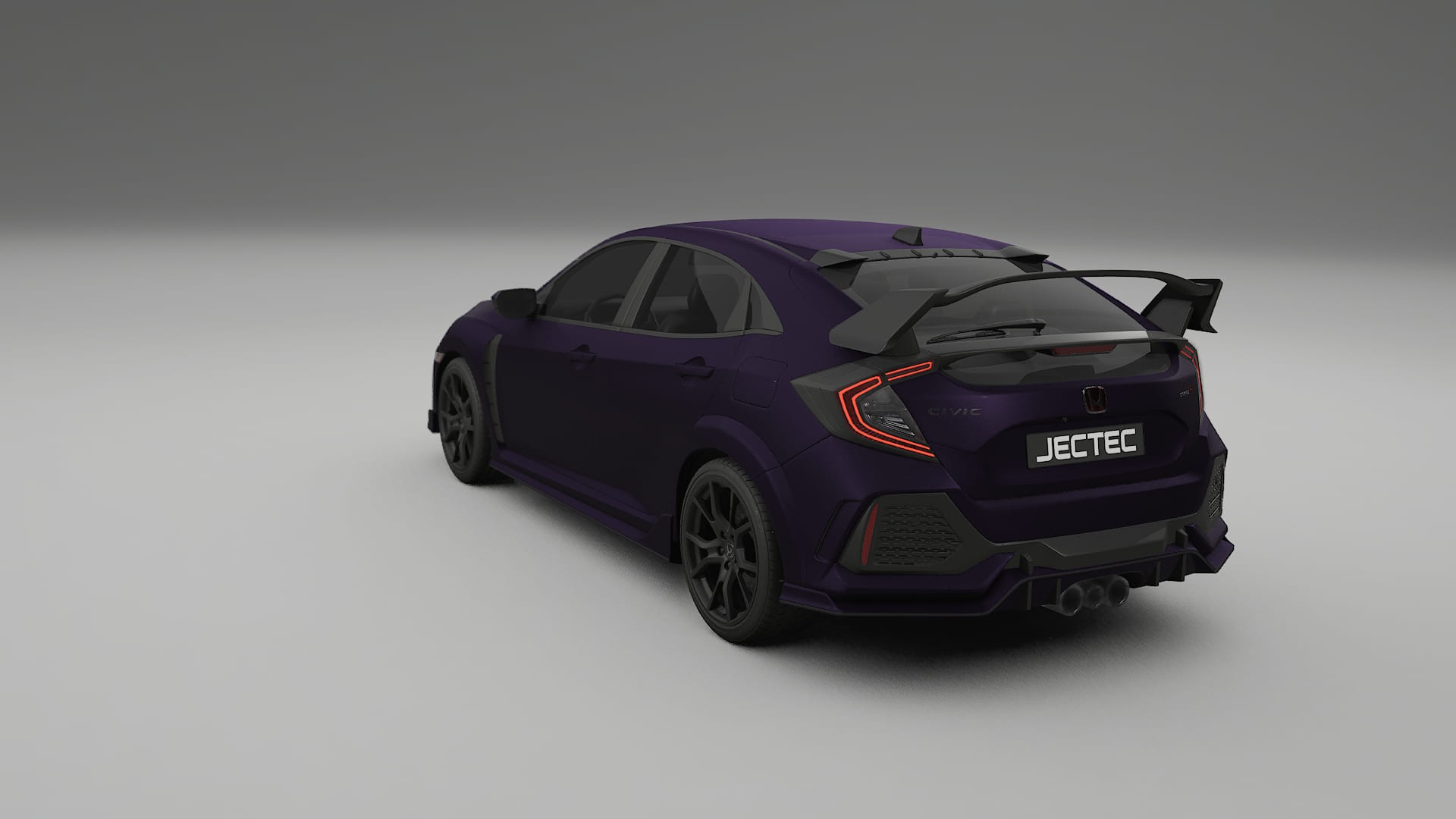 Honda Civic Type R TPU Lackskyddsfilm | VIOLET Färgskiftande PPF – Komplett Förskuret Kit