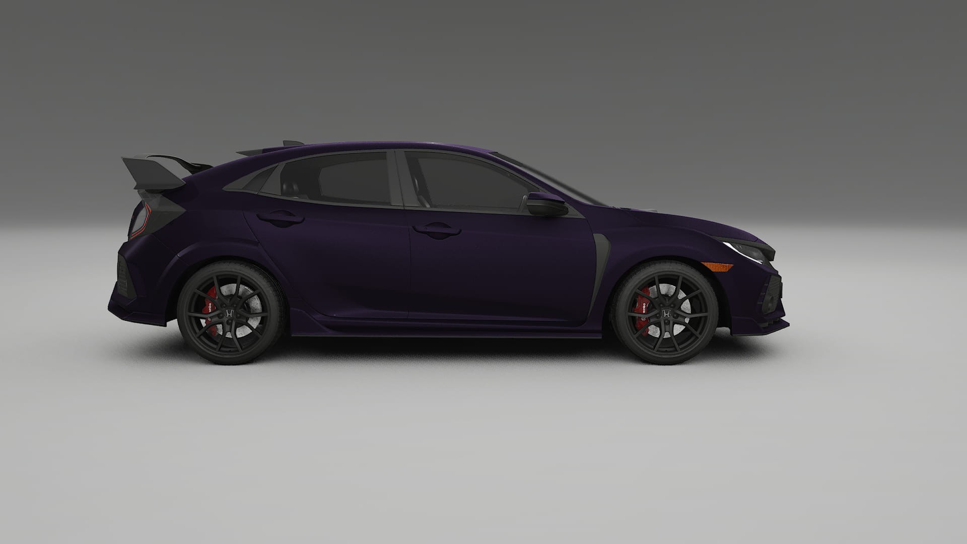 Honda Civic Type R TPU Lackskyddsfilm | VIOLET Färgskiftande PPF – Komplett Förskuret Kit