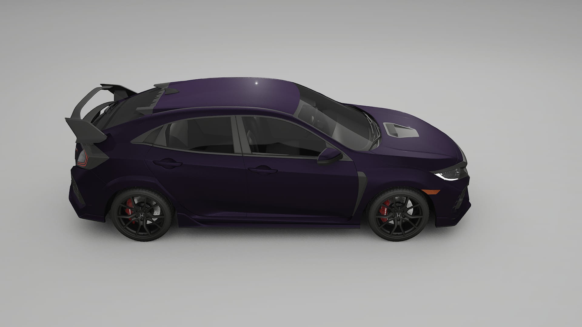 Honda Civic Type R TPU Lackskyddsfilm | VIOLET Färgskiftande PPF – Komplett Förskuret Kit