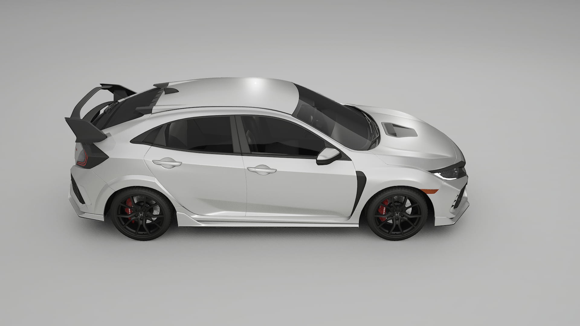 Honda Civic Type R TPU Lackskyddsfilm | OPAL Färgskiftande PPF – Komplett Förskuret Kit