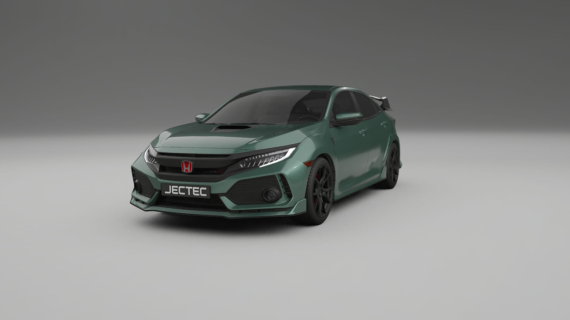 Honda Civic Type R TPU Lackskyddsfilm | EVERGREEN Färgskiftande PPF – Komplett Förskuret Kit