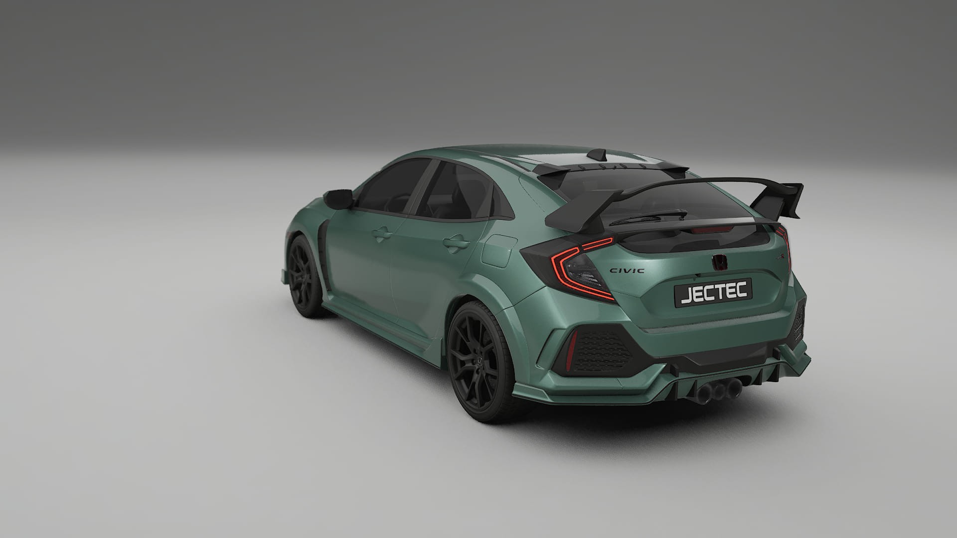 Honda Civic Type R TPU Lackskyddsfilm | EVERGREEN Färgskiftande PPF – Komplett Förskuret Kit