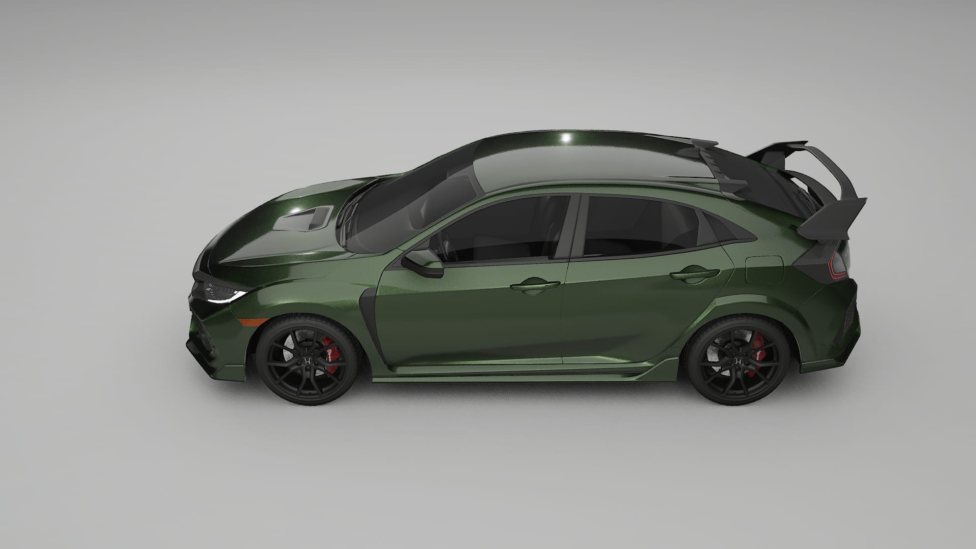 Honda Civic Type R TPU Lackskyddsfilm | LAGOON Färgskiftande PPF – Komplett Förskuret Kit