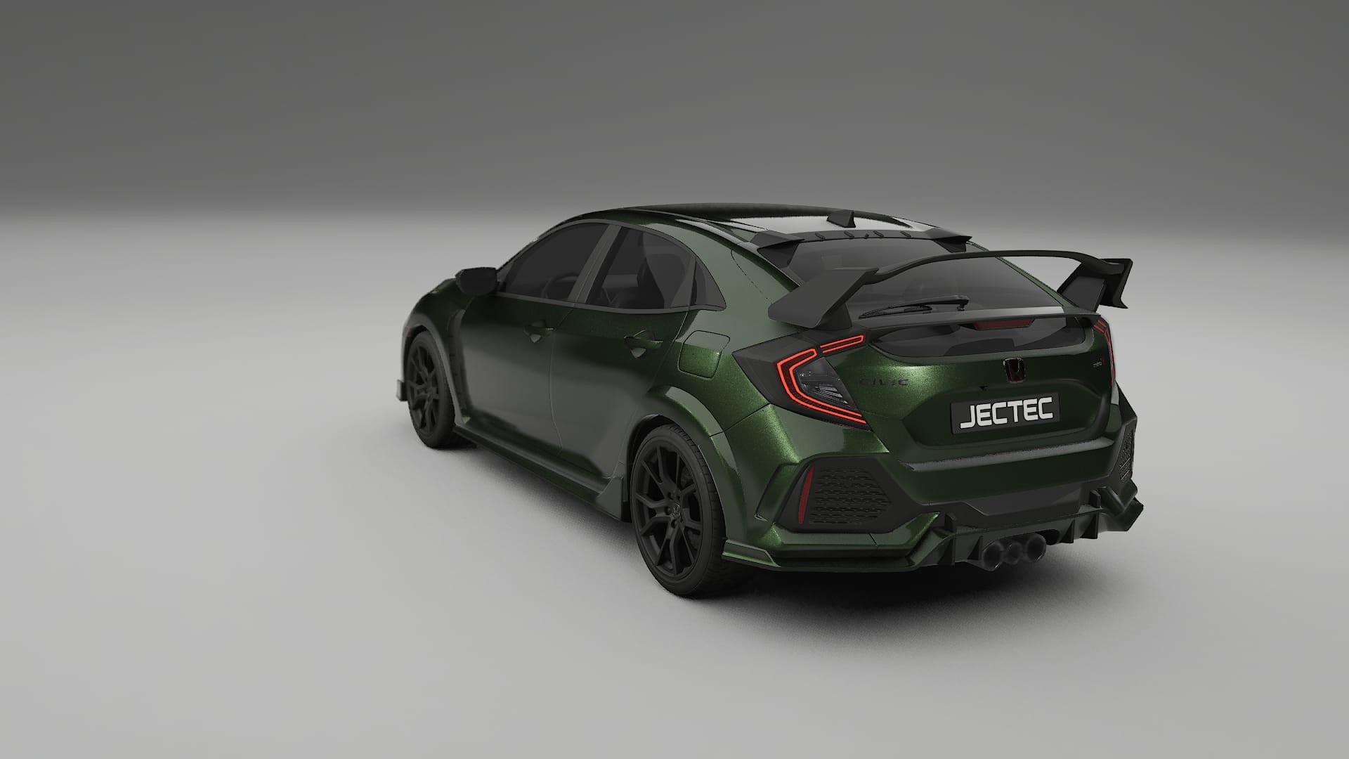 Honda Civic Type R TPU Lackskyddsfilm | LAGOON Färgskiftande PPF – Komplett Förskuret Kit
