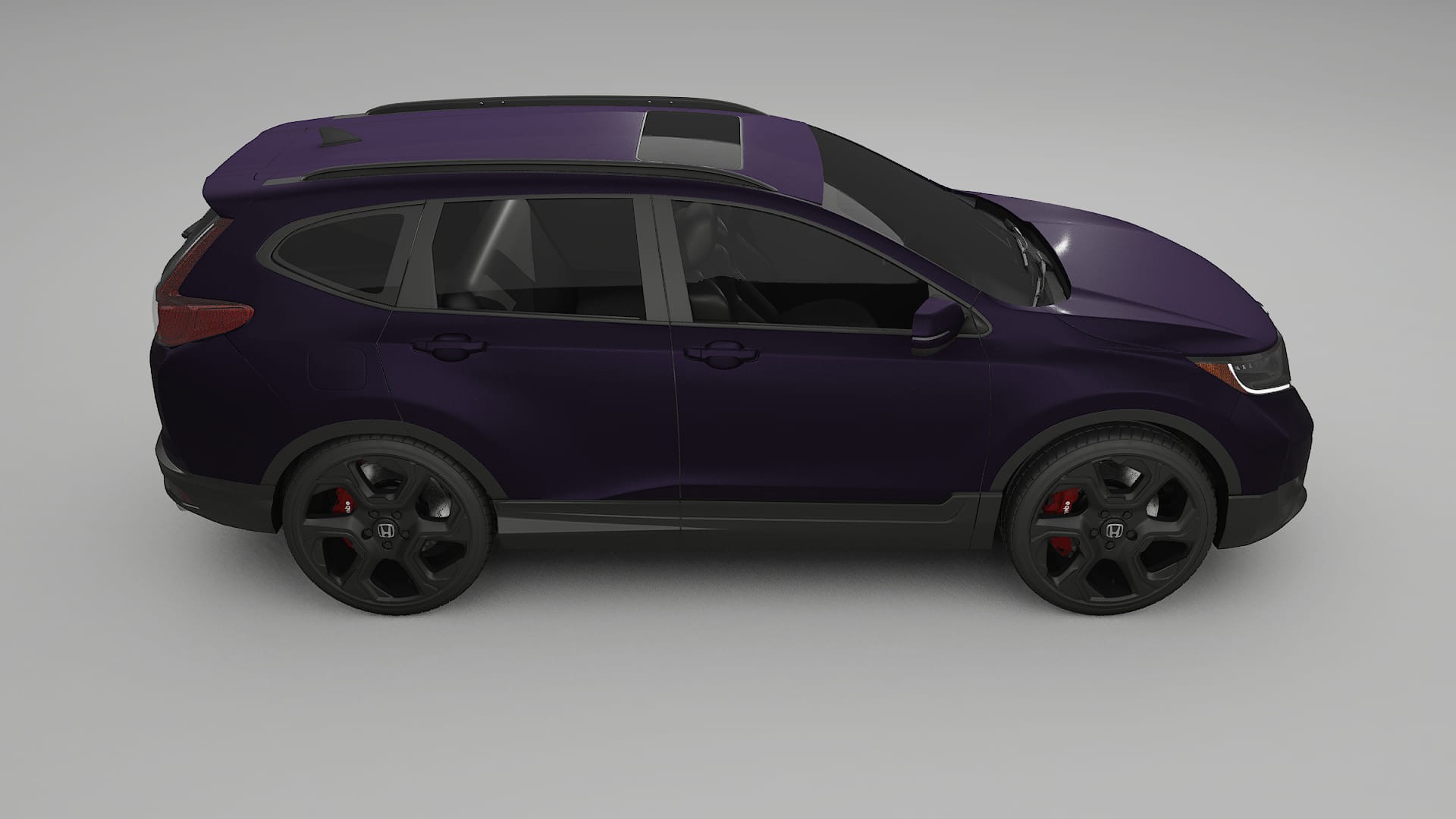 Honda CR V Touring prefacelift pre LCI TPU Lackskyddsfilm | VIOLET Färgskiftande PPF – Komplett Förskuret Kit