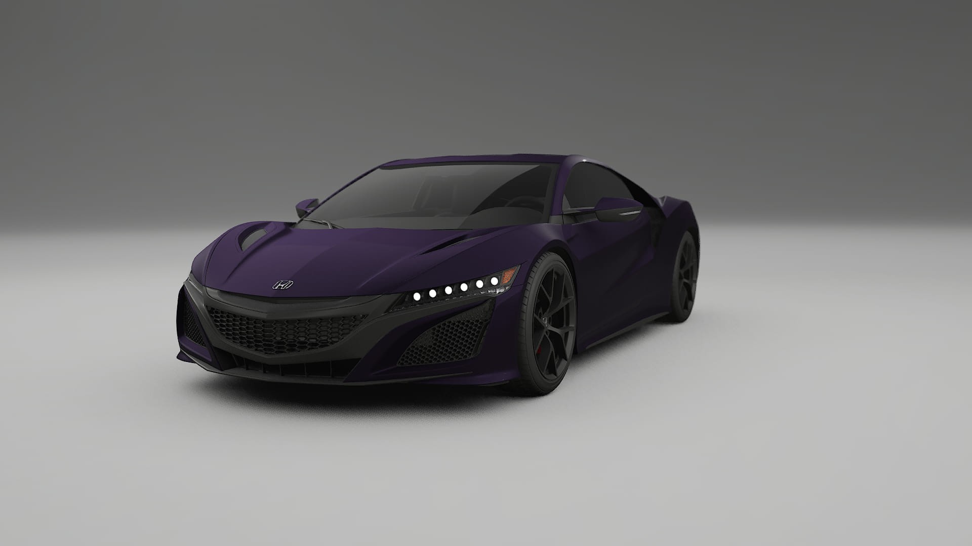 Honda NSX prefacelift pre LCI TPU Lackskyddsfilm | VIOLET Färgskiftande PPF – Komplett Förskuret Kit