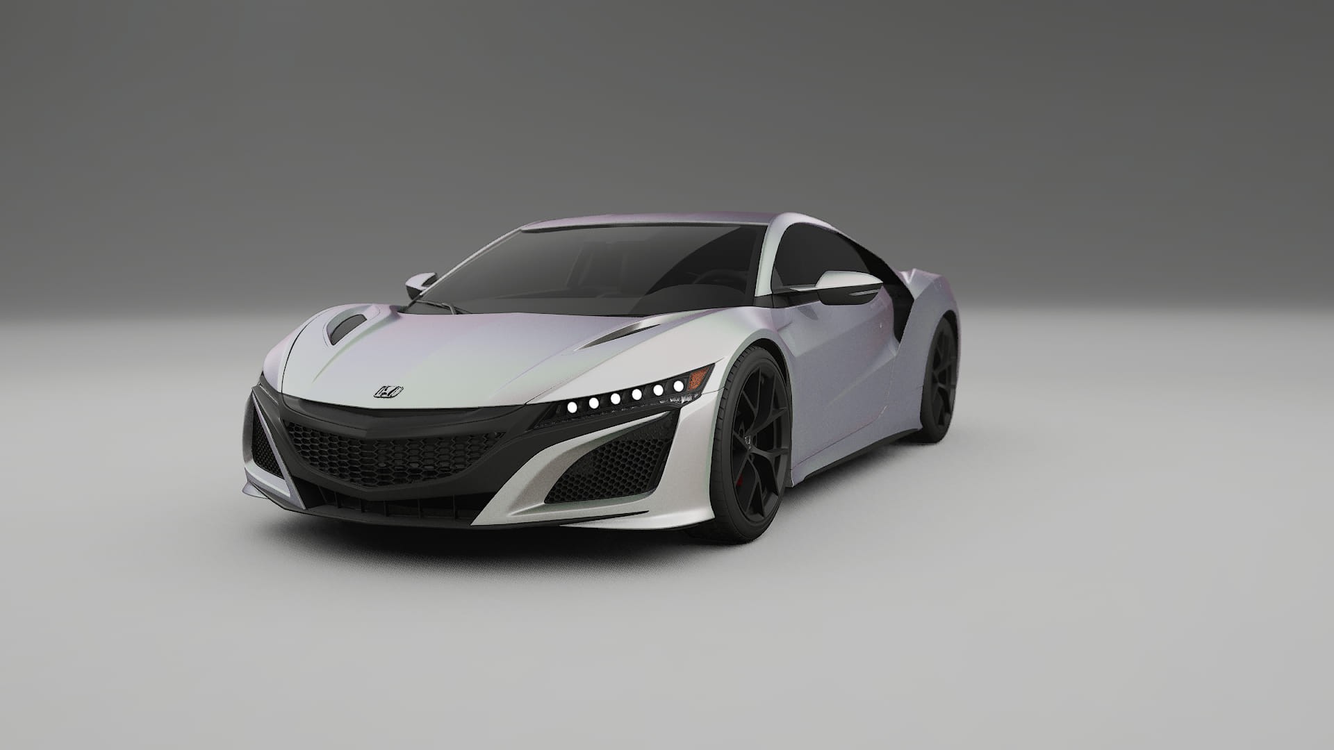 Honda NSX prefacelift pre LCI TPU Lackskyddsfilm | NEBULA Färgskiftande PPF – Komplett Förskuret Kit