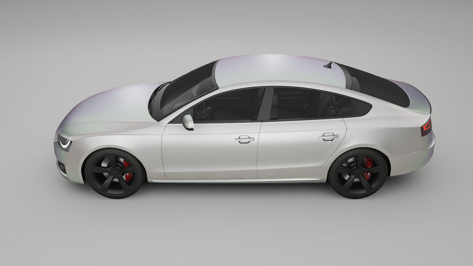 Audi A5 8T Sportback prefacelift pre LCI TPU Lackskyddsfilm | NEBULA Färgskiftande PPF – Komplett Förskuret Kit