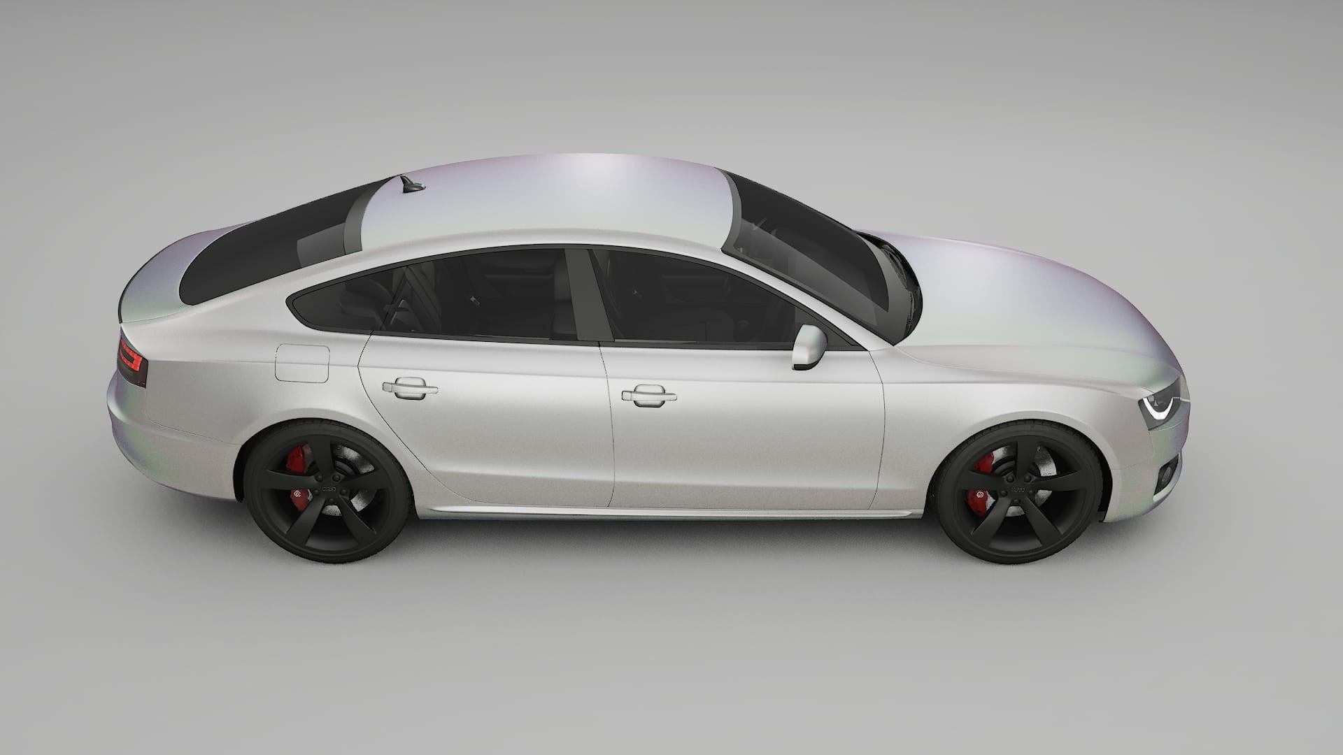 Audi A5 8T Sportback prefacelift pre LCI TPU Lackskyddsfilm | NEBULA Färgskiftande PPF – Komplett Förskuret Kit