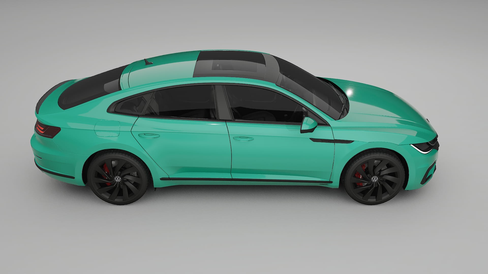 VW Arteon R 3H prefacelift pre LCI TPU Lackskyddsfilm | JEWEL Färgskiftande PPF – Komplett Förskuret Kit