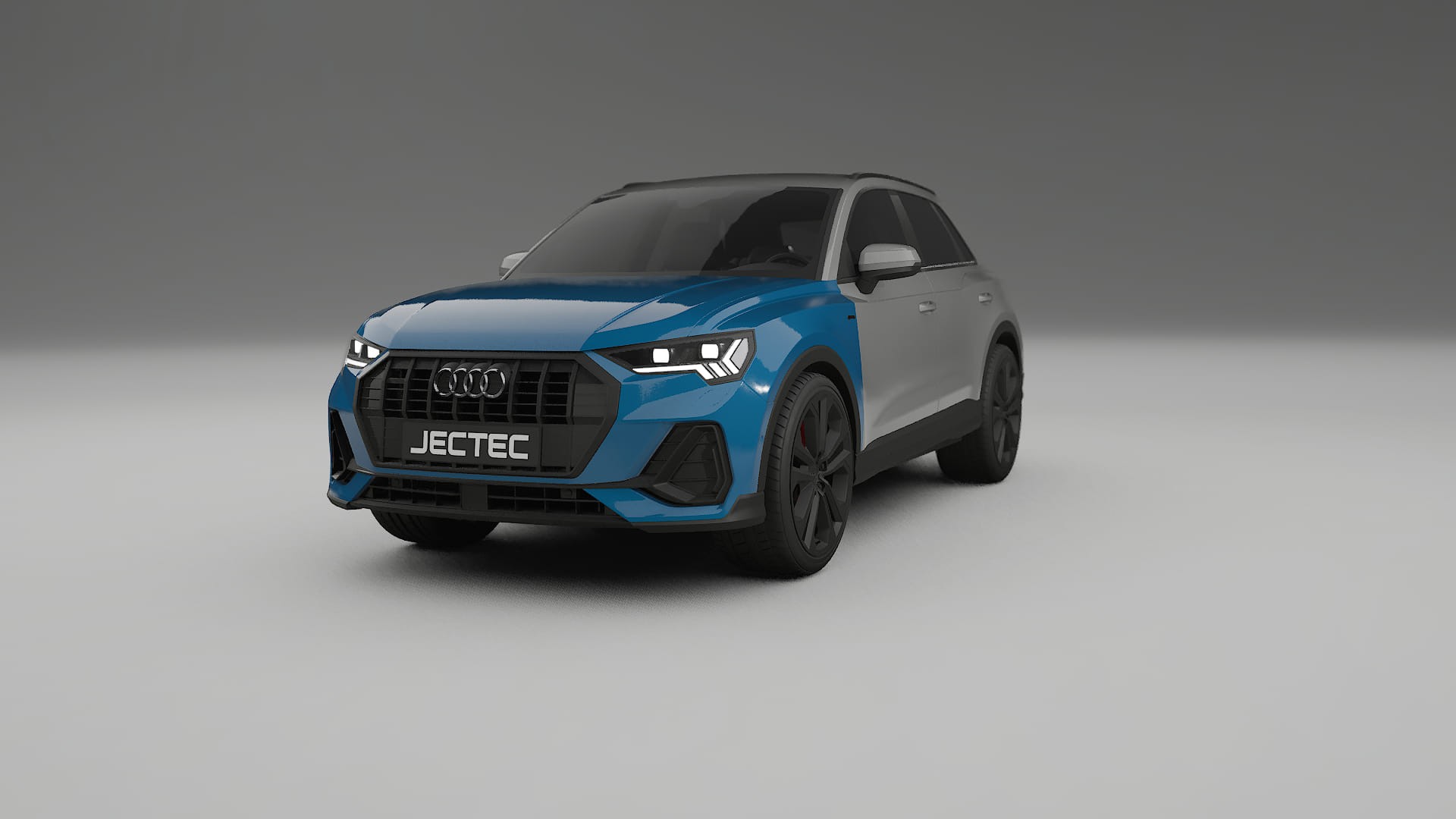 Lackskyddsfilm Audi Q3 S-Line F3 | CrystalGuard Transparent TPU PPF Frontskyddssats