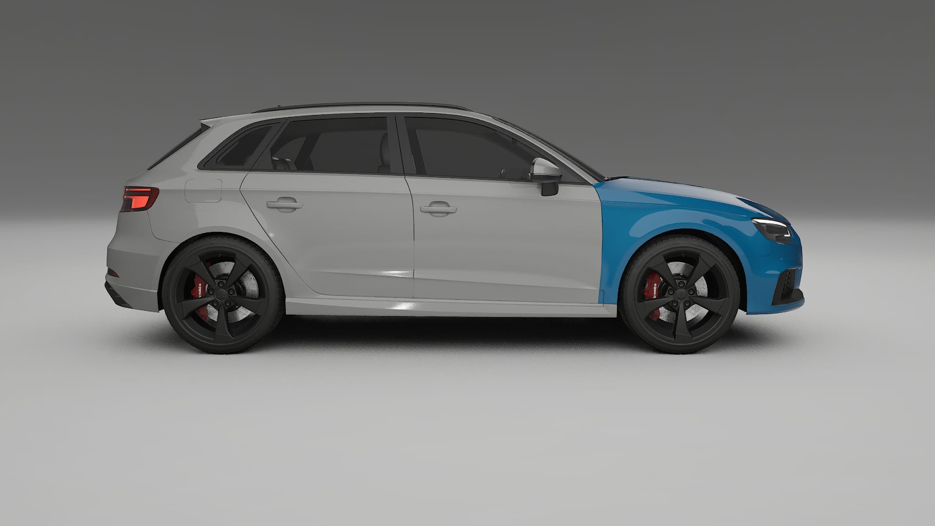 Lackskyddsfilm Audi RS3 Sportback 8V facelift LCI | CrystalGuard Transparent TPU PPF Frontskyddssats