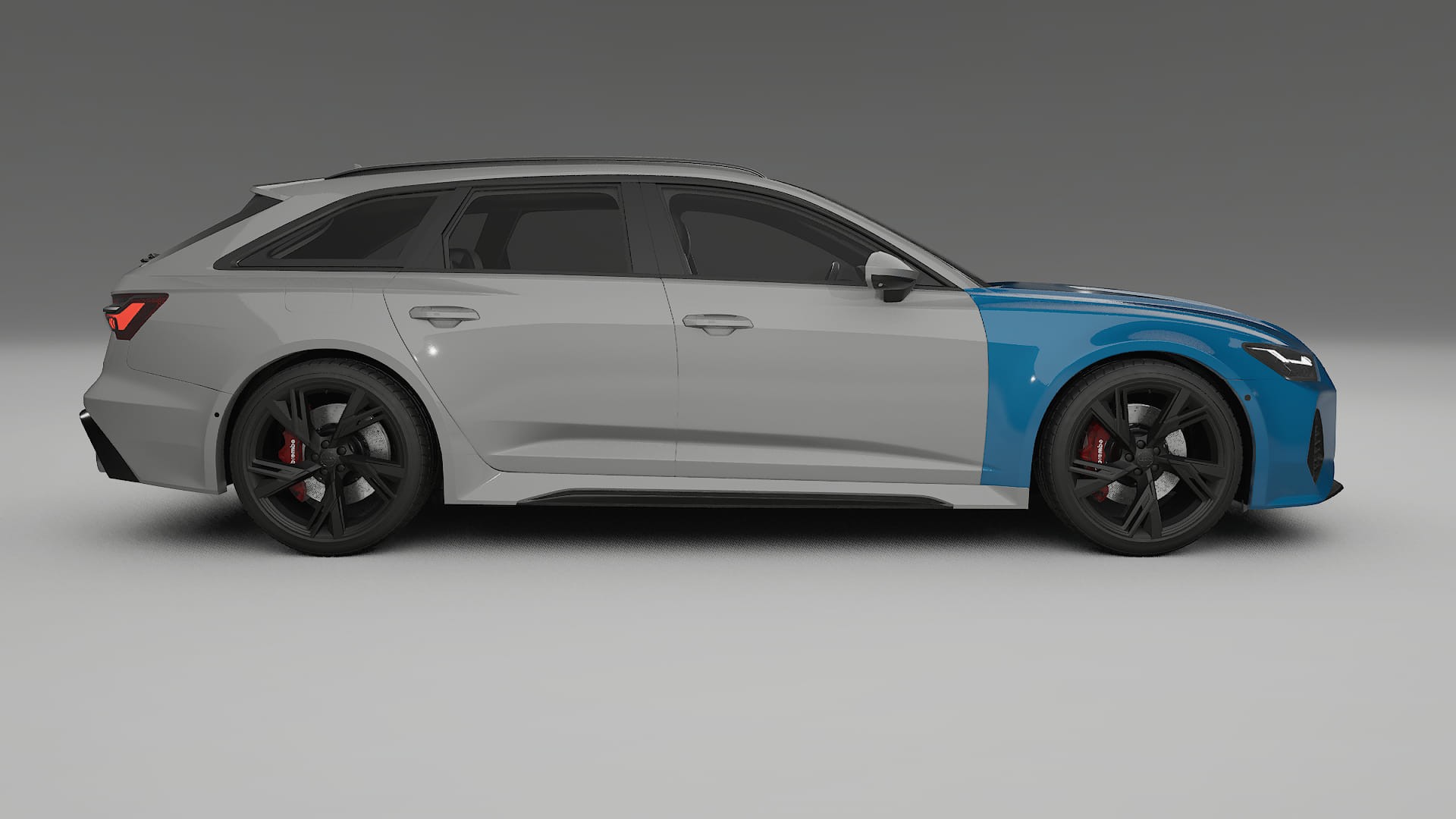 Lackskyddsfilm Audi RS6 Avant C8 facelift LCI | CrystalGuard Transparent TPU PPF Frontskyddssats
