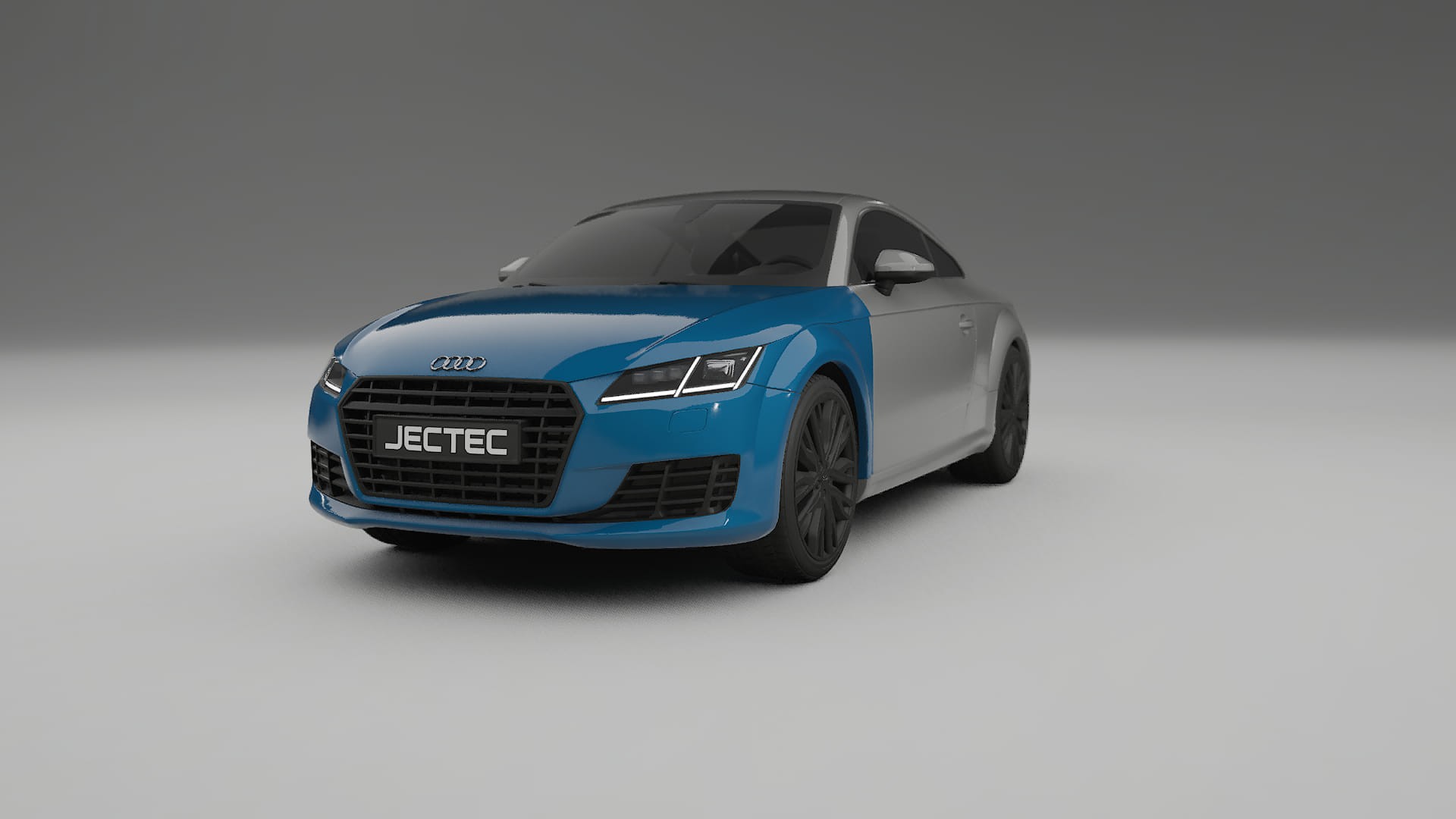 Lackskyddsfilm Audi TT Coupe 8S prefacelift pre-LCI | CrystalGuard Transparent TPU PPF Frontskyddssats