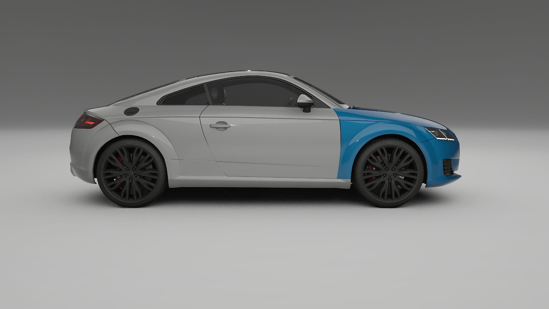 Lackskyddsfilm Audi TT Coupe 8S prefacelift pre-LCI | CrystalGuard Transparent TPU PPF Frontskyddssats