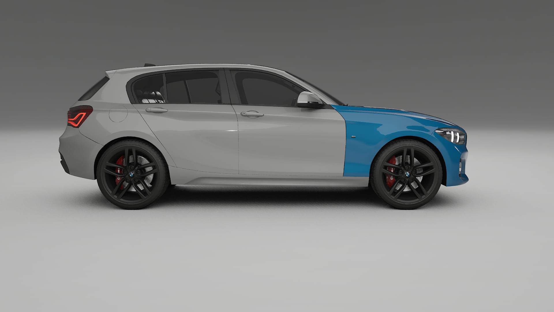 Lackskyddsfilm BMW 1 F20 facelift LCI | CrystalGuard Transparent TPU PPF Frontskyddssats