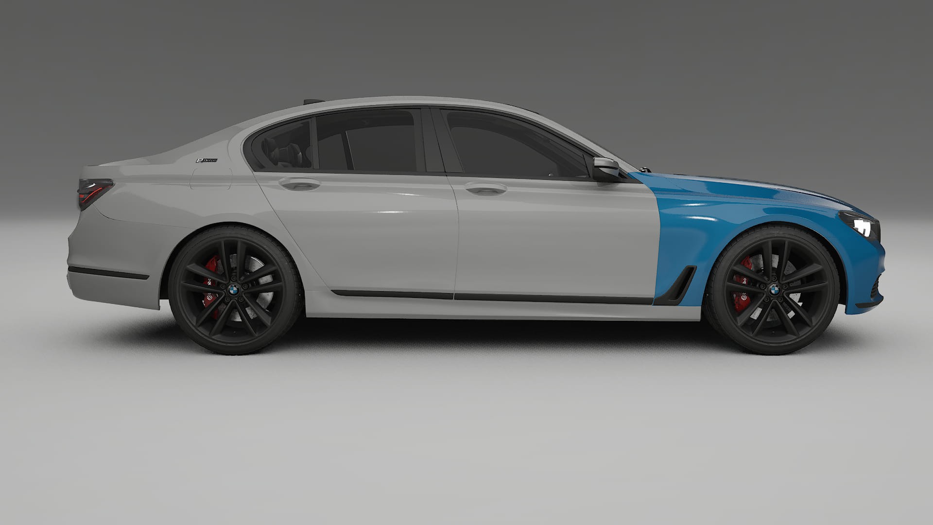 Lackskyddsfilm BMW 7 G11 G12 facelift LCI | CrystalGuard Transparent TPU PPF Frontskyddssats 2