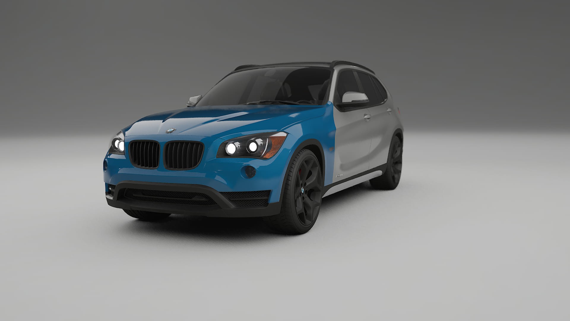 Lackskyddsfilm BMW X1 E84 | CrystalGuard Transparent TPU PPF Frontskyddssats