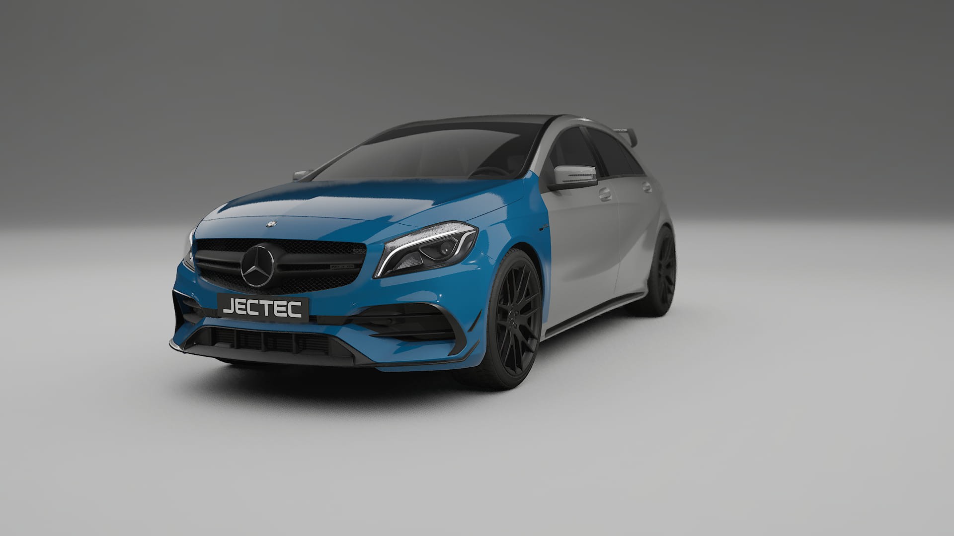Lackskyddsfilm Mercedes A45 AMG W176 | CrystalGuard Transparent TPU PPF Frontskyddssats