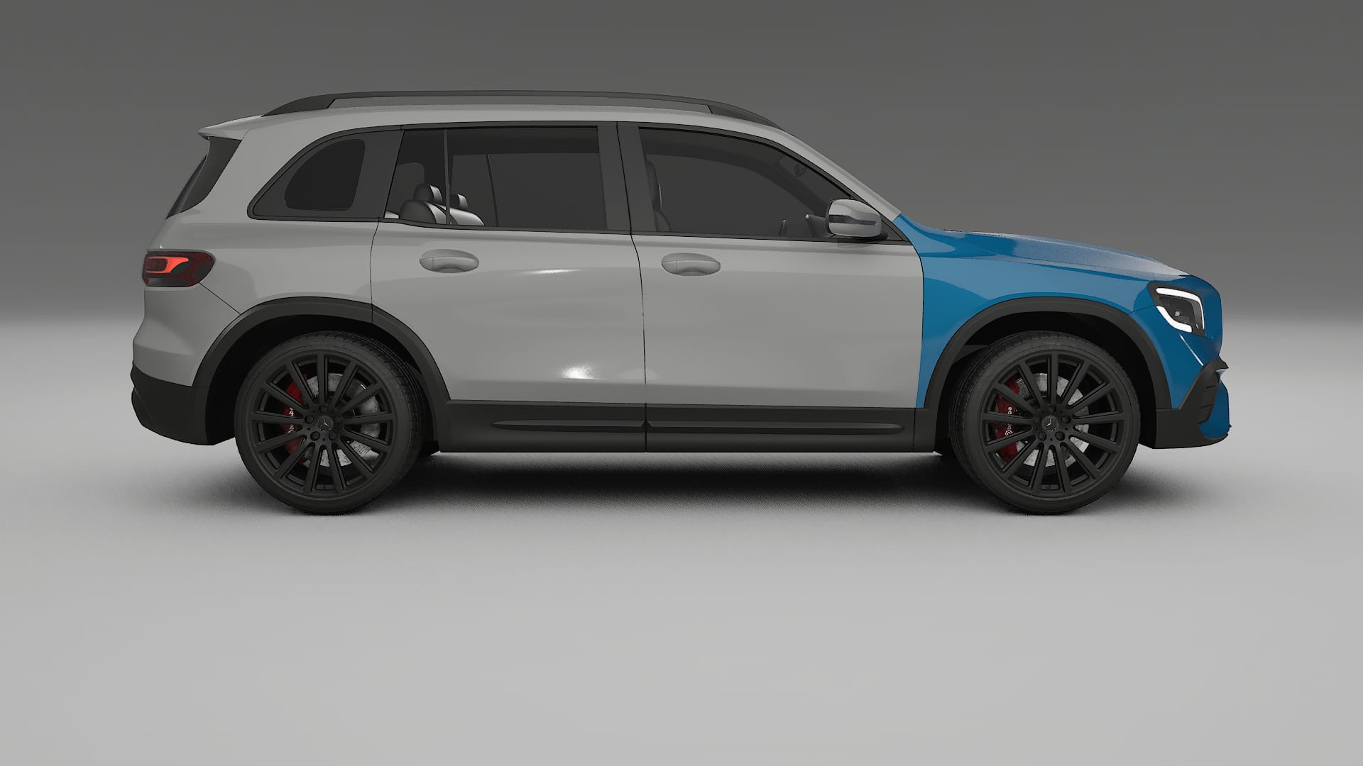 Lackskyddsfilm Mercedes AMG GLB | CrystalGuard Transparent TPU PPF Frontskyddssats