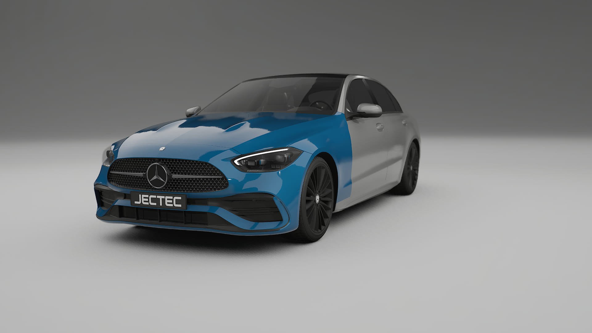 Lackskyddsfilm Mercedes C-Class W206 | CrystalGuard Transparent TPU PPF Frontskyddssats