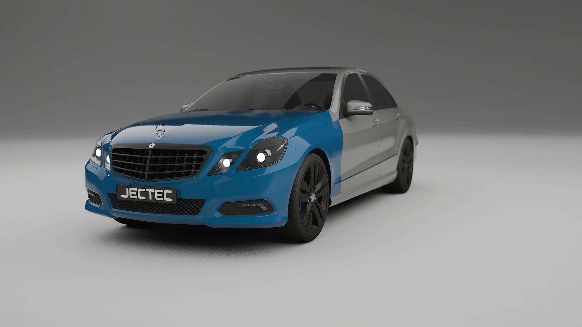 Lackskyddsfilm Mercedes E-Class Sedan W212 Prefacelift pre-LCI | CrystalGuard Transparent TPU PPF Frontskyddssats