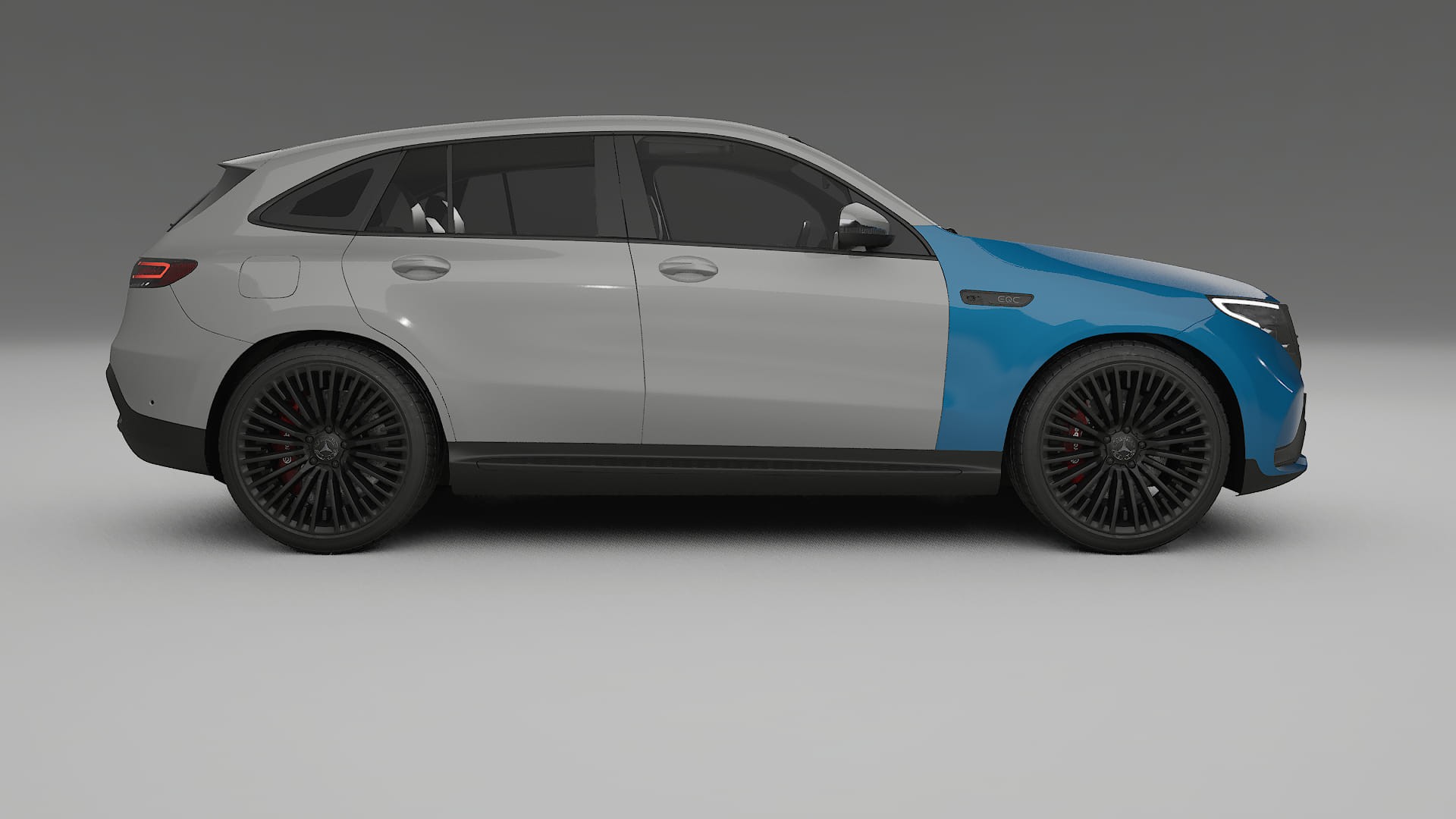 Lackskyddsfilm Mercedes EQC AMG | CrystalGuard Transparent TPU PPF Frontskyddssats