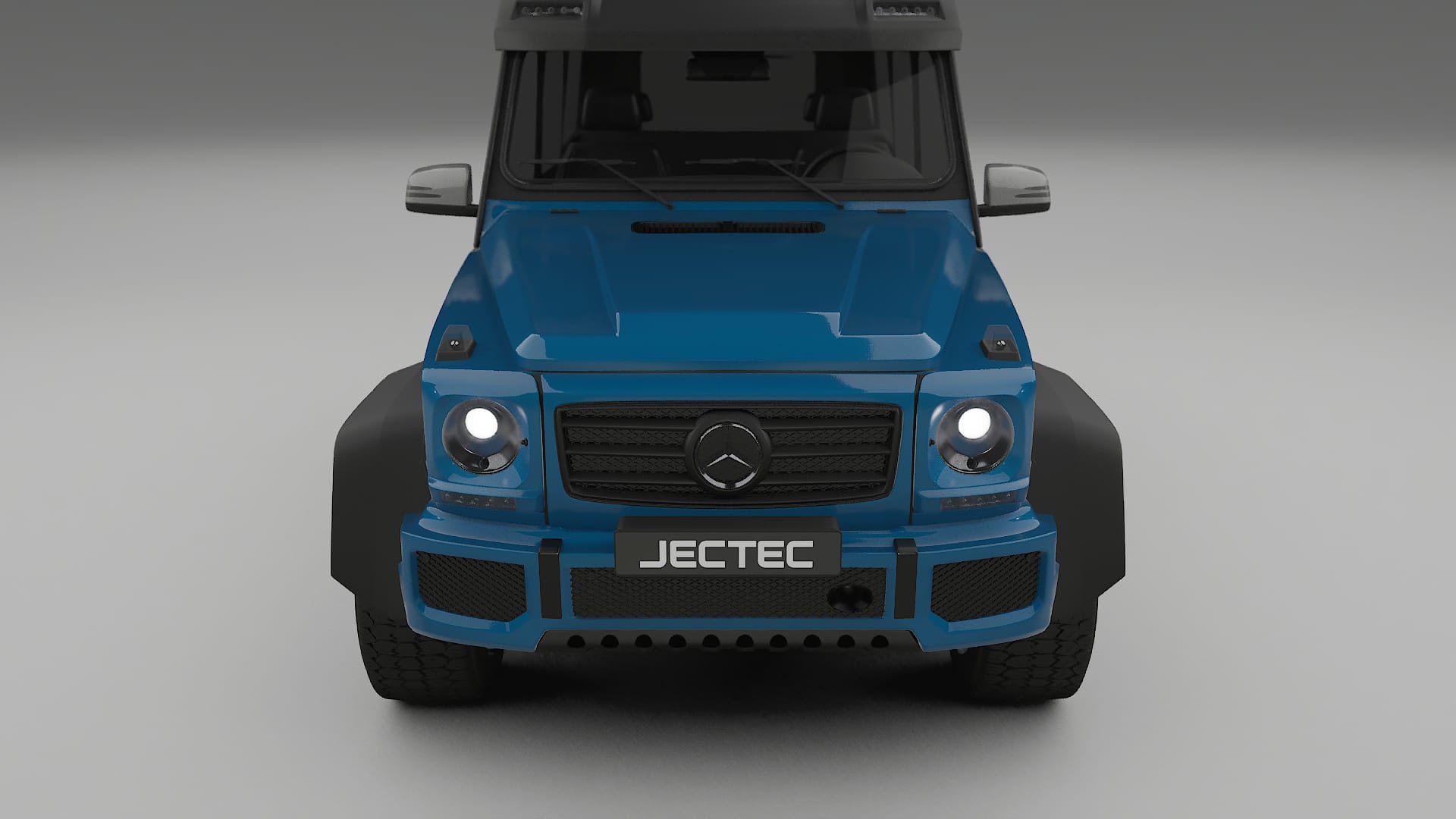 Lackskyddsfilm Mercedes G-class 4x4 W463 | CrystalGuard Transparent TPU PPF Frontskyddssats