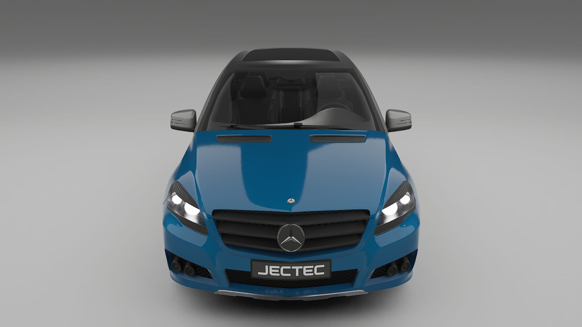 Lackskyddsfilm Mercedes R-class W251 facelift LCI | CrystalGuard Transparent TPU PPF Frontskyddssats