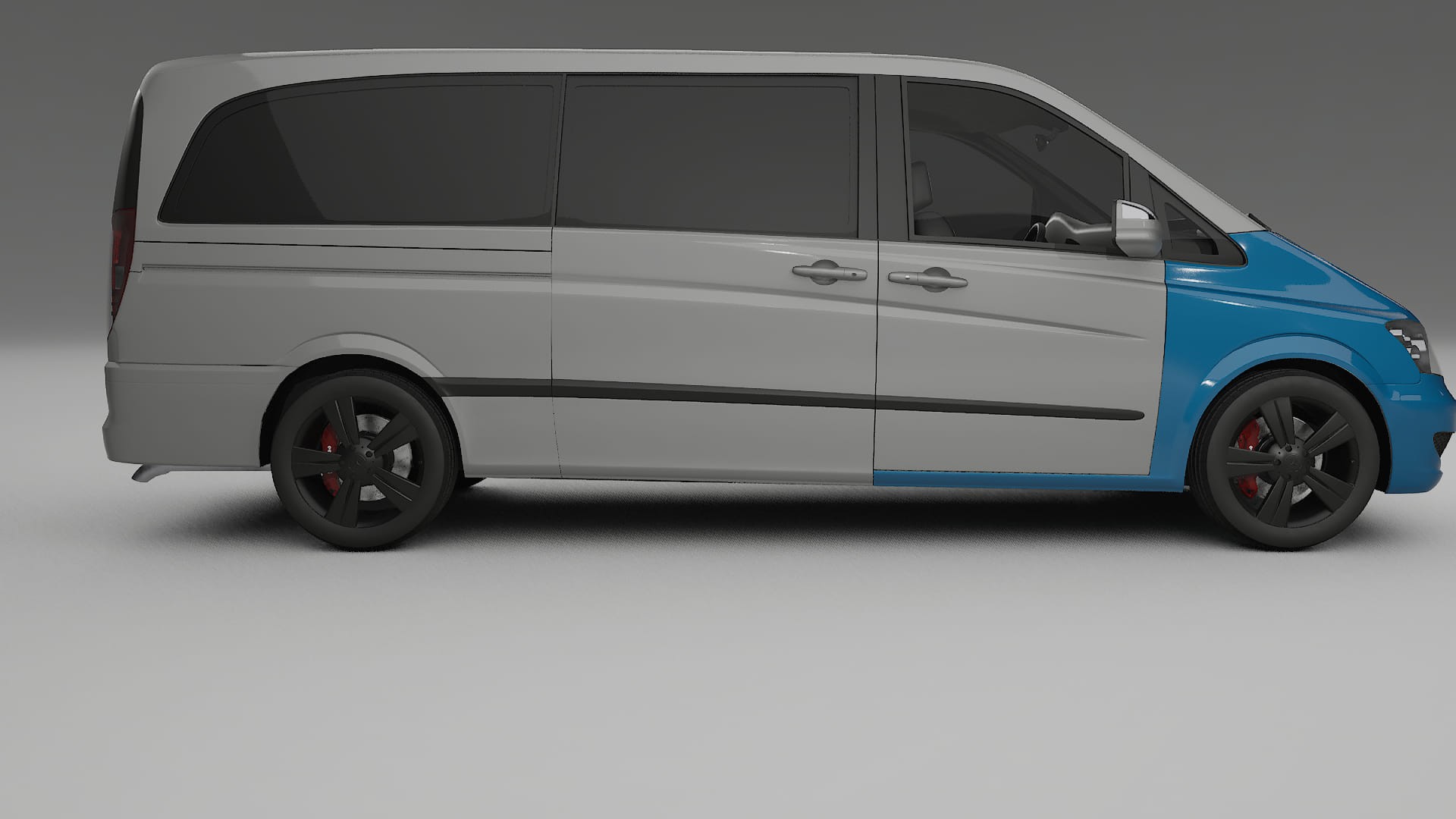 Lackskyddsfilm Mercedes Viano Extralong W439 Facelift LCI | CrystalGuard Transparent TPU PPF Frontskyddssats 2