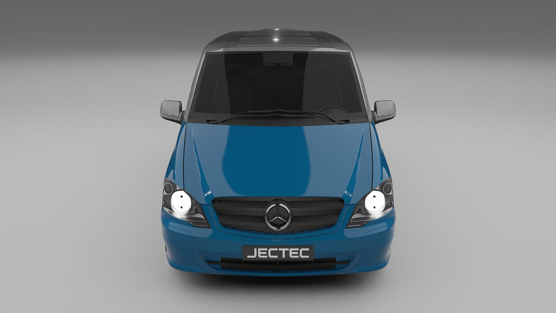 Lackskyddsfilm Mercedes Vito Short W639 facelift LCI | CrystalGuard Transparent TPU PPF Frontskyddssats