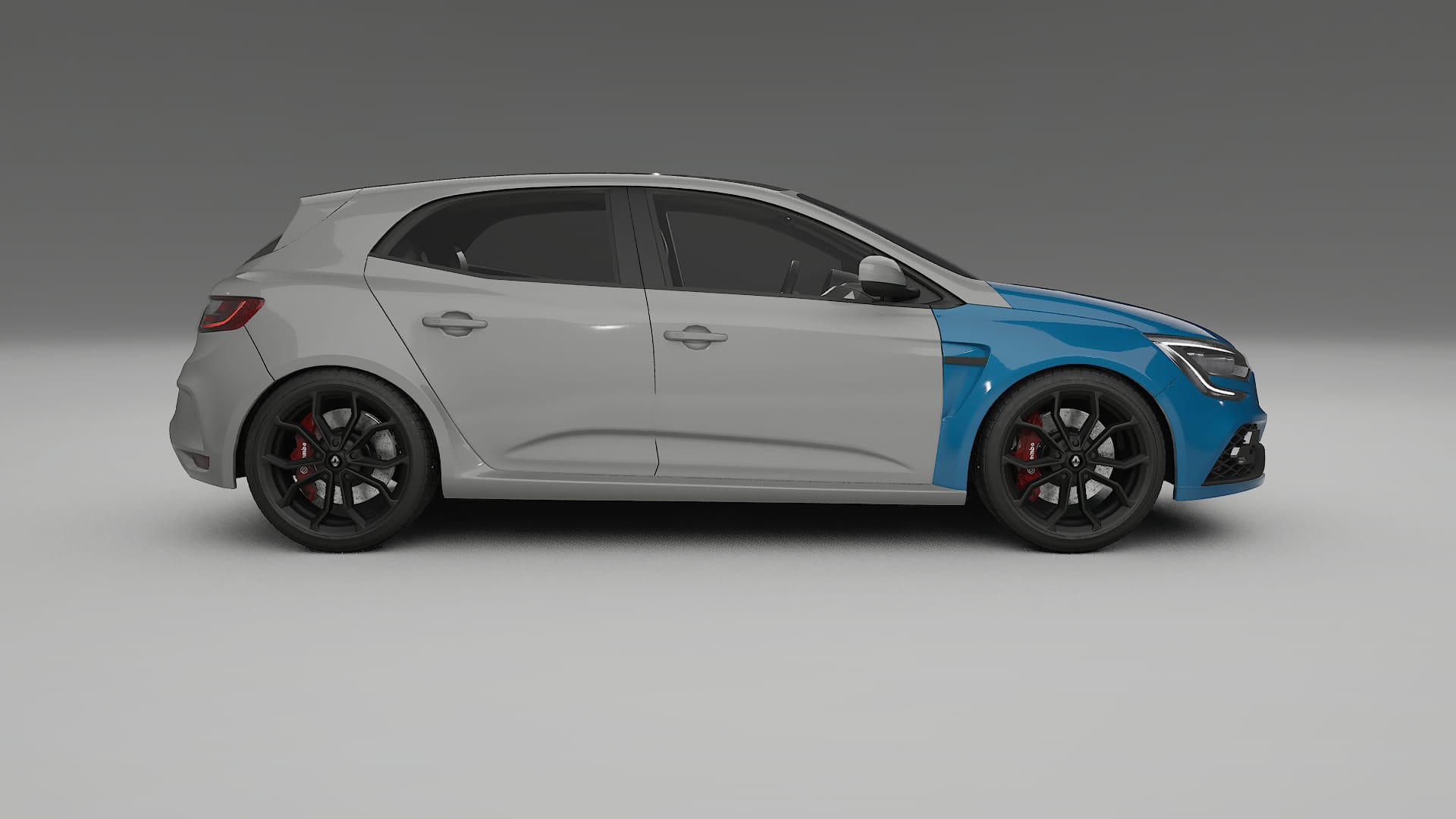 Lackskyddsfilm Renault Megane RS IV | CrystalGuard Transparent TPU PPF Frontskyddssats 2