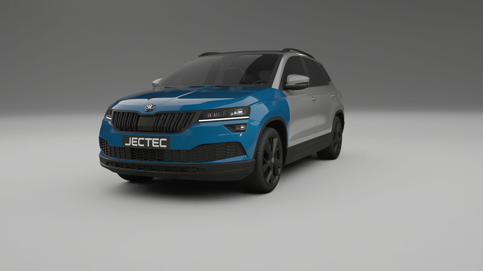 Lackskyddsfilm Škoda Karoq NU7 | CrystalGuard Transparent TPU PPF Frontskyddssats