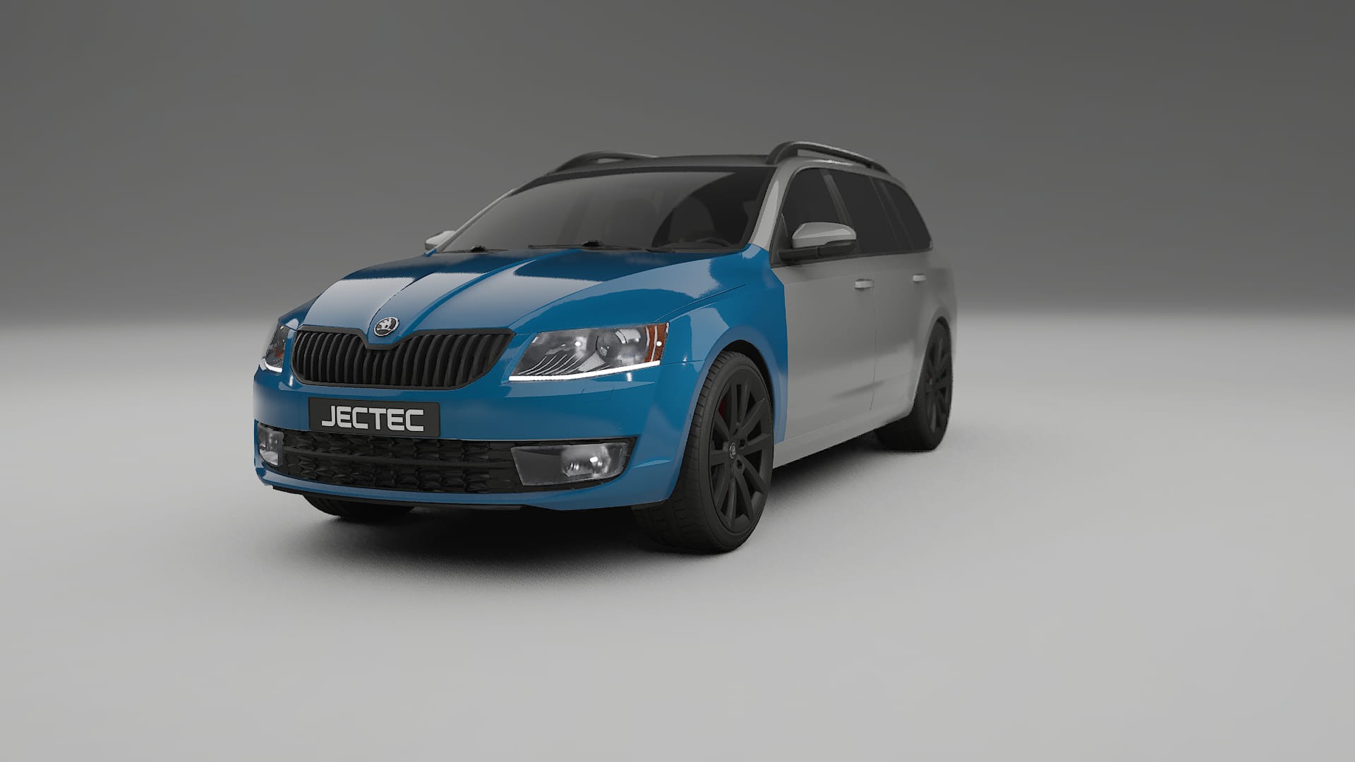 Lackskyddsfilm Škoda Octavia combi 5E | CrystalGuard Transparent TPU PPF Frontskyddssats